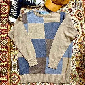 🌺 Oscar De La Renta Block Crewneck Sweatshirt